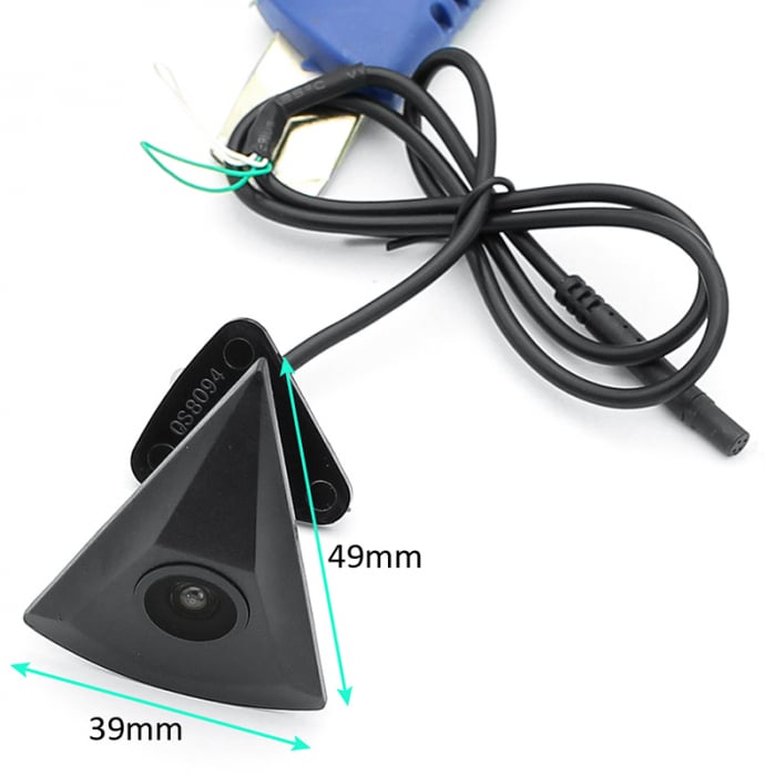Camera vizualizare fata in Emblema VW, Tip triunghi, 12V, Rezistenta la apa, Night Vision [2]
