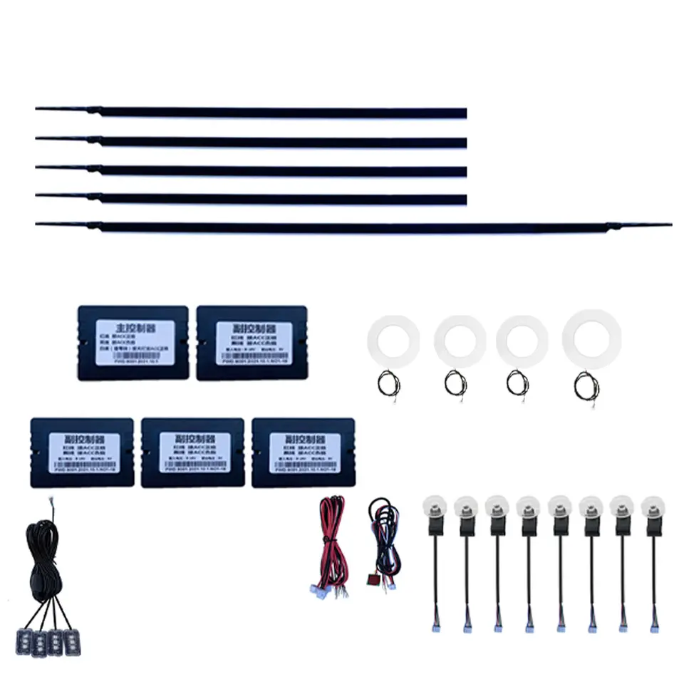 Lumini ambientale interioare Symphony 22 in 1, LED, ABS + RGB, Universale, 12V, 4x Iluminare boxe incluse [5]