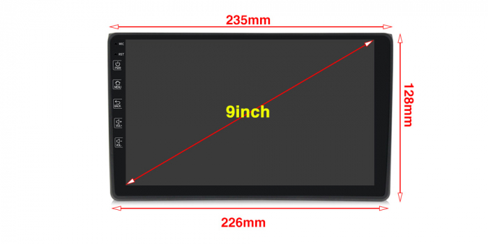 (Resigilata) Navigatie dedicata Audi A4, B6, B7, Seat Exeo 2001-2008, Android 13, Wireless Carplay si Android auto 2 GB RAM 32 ROM, Display IPS, 9inch, Microfon Extern [5]
