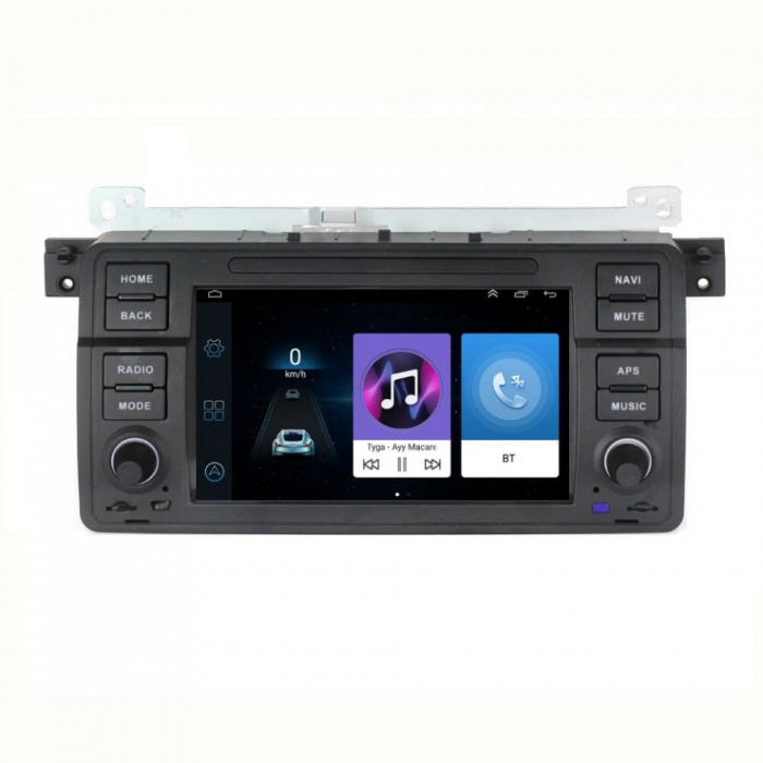 Navigatie dedicata BMW E46/ROVER 75, 4GB RAM 65GB Stocare,  Carplay, Android 14 ,Ecran IPS ,Canbus extern si camera marsarier [1]
