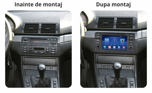 Navigatie dedicata BMW E46/ROVER 75, 2GB RAM 16GB Stocare, Android 10 ,Ecran IPS ,Canbus extern si camera marsarier - [2]