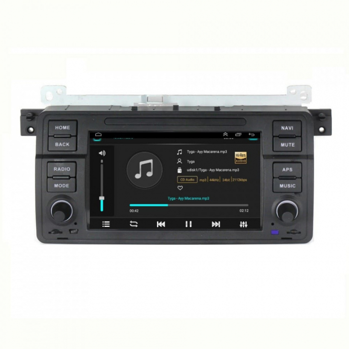 Navigatie dedicata BMW E46/ROVER 75, 4GB RAM 65GB Stocare,  Carplay, Android 14 ,Ecran IPS ,Canbus extern si camera marsarier [3]