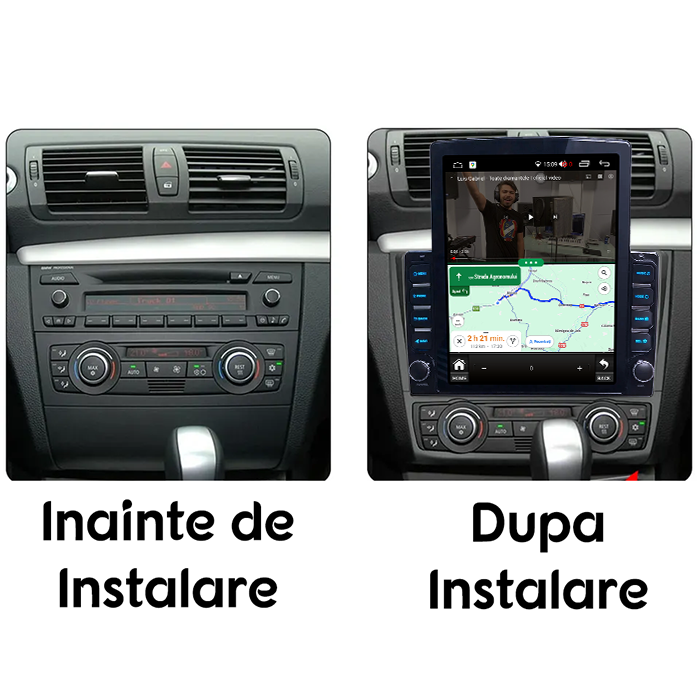 Navigati dedicata BMW Seria 1 E81/E87 2007-2013, Tesla Style, 8GB RAM 128GB ROM, Octacore, Android 13, Display QLED 10.25", DSP, Carplay&Android Auto, SIM 4G, Ventilator Activ [5]