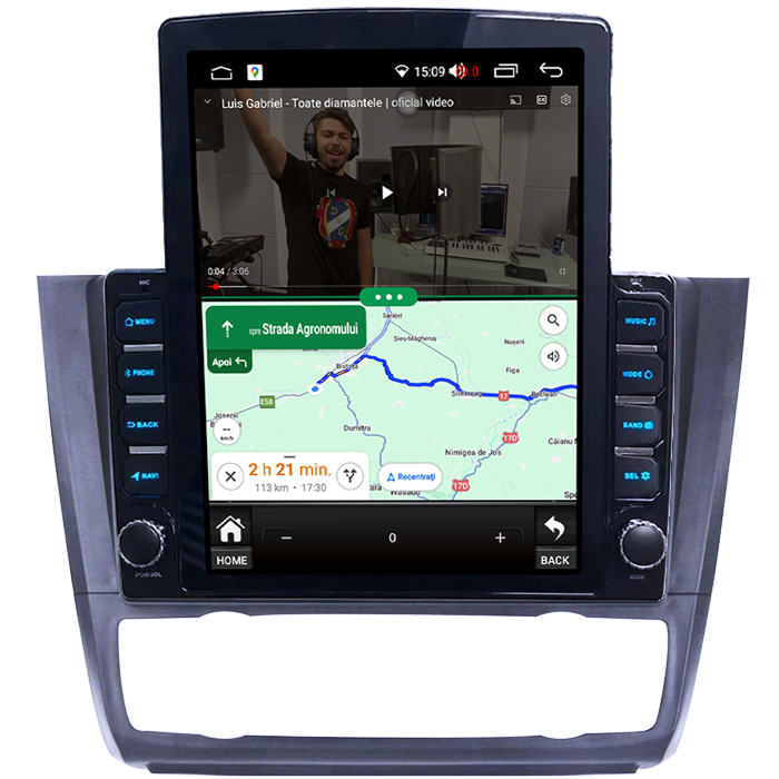 Navigati dedicata BMW Seria 1 E81/E87 2007-2013, Tesla Style, 8GB RAM 128GB ROM, Octacore, Android 13, Display QLED 10.25", DSP, Carplay&Android Auto, SIM 4G, Ventilator Activ [4]