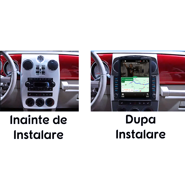 Navigati dedicata Chrysler PT Cruiser 2005-2010, Tesla Style, 8GB RAM 128GB ROM, Octacore, Android 13, Display QLED 10.25", DSP, Carplay&Android Auto, SIM 4G, Ventilator Activ [5]