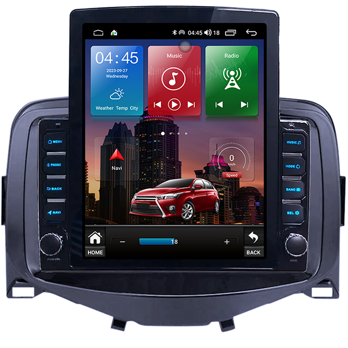 Navigati dedicata Citroen C1 2016, Tesla Style, 8GB RAM 128GB ROM, Octacore, Android 13, Display QLED 10.25", DSP, Carplay&Android Auto, SIM 4G, Ventilator Activ [1]