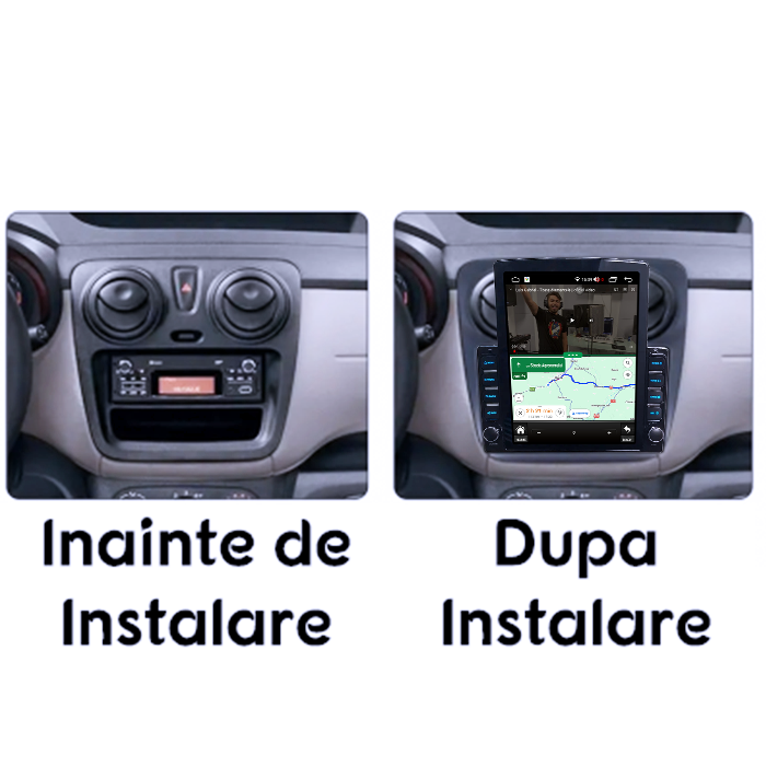 Navigati dedicata Dacia Spring 2021, Tesla Style, 4GB RAM 64GB ROM, Quadcore, Android 13, Display QLED 10.25", DSP, Carplay&Android [5]