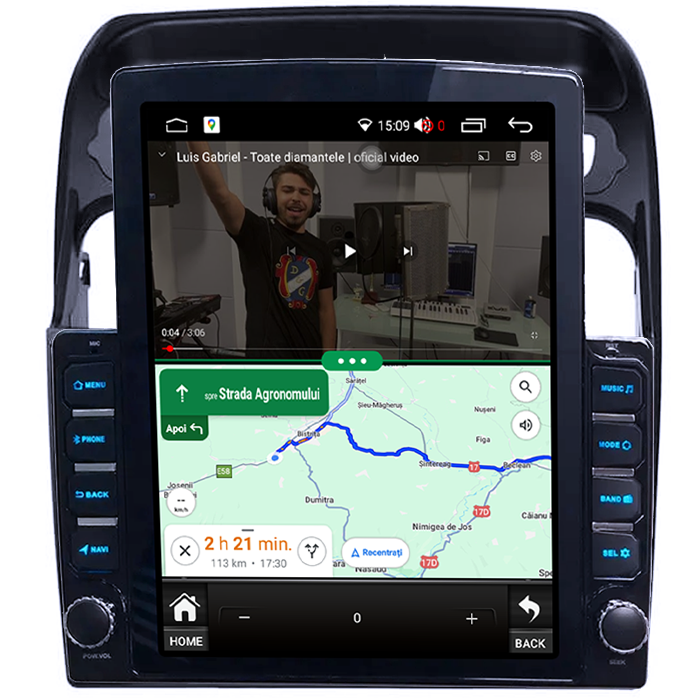 Navigati dedicata Fiat Linea 2006-2012, Tesla Style, 8GB RAM 128GB ROM, Octacore, Android 13, Display QLED 10.25", DSP, Carplay&Android Auto, SIM 4G, Ventilator Activ [4]
