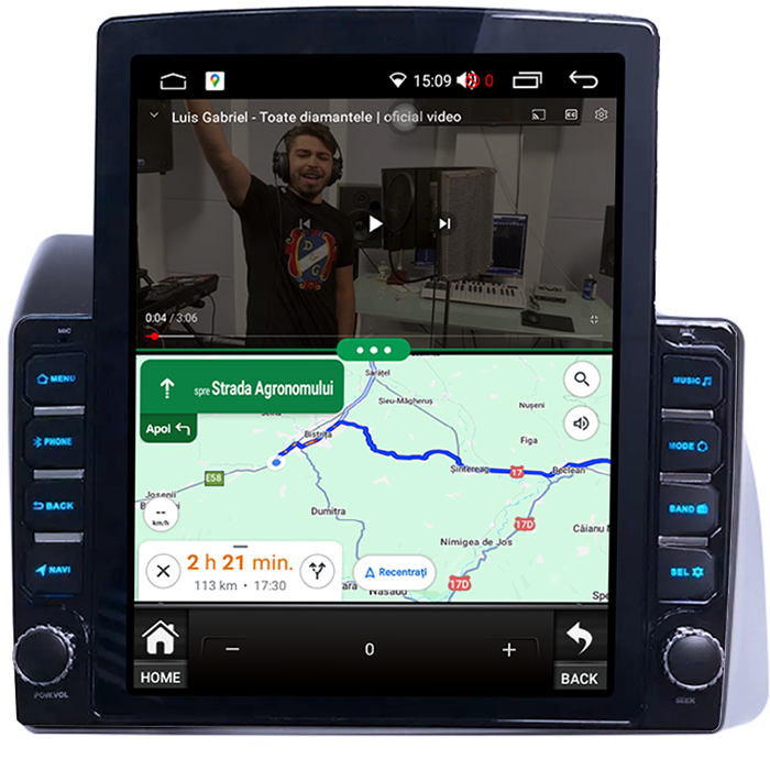 Navigati dedicata Iveco Bronte 2014-2016, Tesla Style, 8GB RAM 128GB ROM, Octacore, Android 13, Display QLED 10.25", DSP, Carplay&Android Auto, SIM 4G, Ventilator Activ [2]