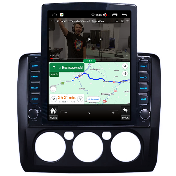 Navigati dedicata Ford Focus 2004-2011 Clima Manuala, Tesla Style, 8GB RAM 128GB ROM, Octacore, Android 13, Display QLED 10.25", DSP, Carplay&Android Auto, SIM 4G, Ventilator Activ [2]