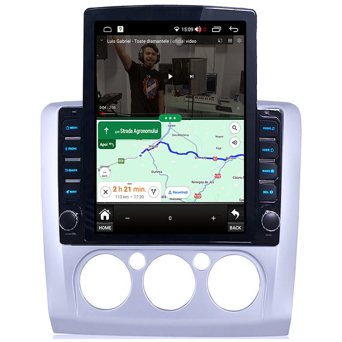 Navigati dedicata Ford Focus 2004-2011 Clima Manuala, Tesla Style, 8GB RAM 128GB ROM, Octacore, Android 13, Display QLED 10.25", DSP, Carplay&Android Auto, SIM 4G, Ventilator Activ [2]