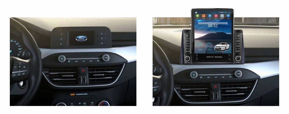Navigati dedicata Ford Focus 2019+, Tesla Style, 8GB RAM 128GB ROM, Octacore, Android 13, Display QLED 10.25", DSP, Carplay&Android Auto, SIM 4G, Ventilator Activ [4]