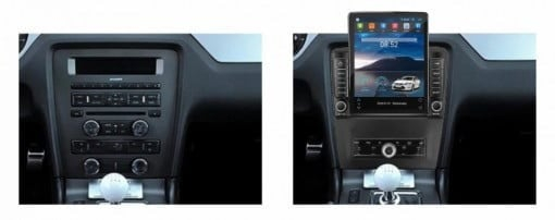 Navigati dedicata Ford Mustang 2009-2014, Tesla Style, 8GB RAM 128GB ROM, Octacore, Android 13, Display QLED 10.25", DSP, Carplay&Android Auto, SIM 4G, Ventilator Activ [2]