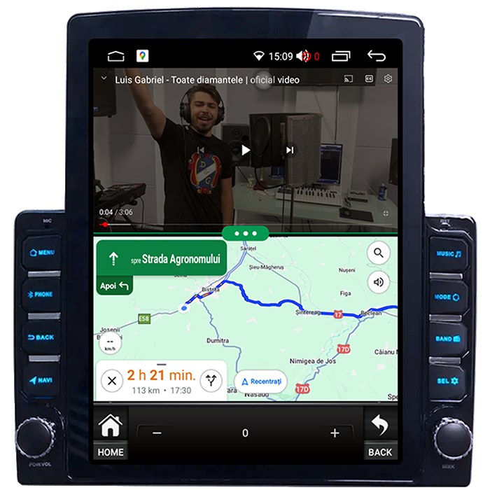 Navigati dedicata Ford Transit 2000-2014, Tesla Style, 8GB RAM 128GB ROM, Octacore, Android 13, Display QLED 10.25", DSP, Carplay&Android Auto, SIM 4G, Ventilator Activ [2]