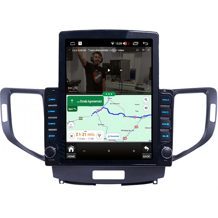 Navigati dedicata Honda Accord 8 2008-2013, Tesla Style, 4GB RAM 64GB ROM, Quadcore, Android 13, Display QLED 10.25", DSP, Carplay&Android [4]