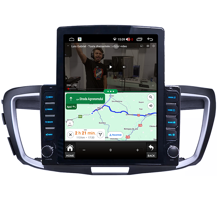 Navigati dedicata Honda Accord 9 2014-2017, Tesla Style, 8GB RAM 128GB ROM, Octacore, Android 13, Display QLED 10.25", DSP, Carplay&Android Auto, SIM 4G, Ventilator Activ [4]