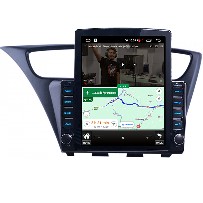 Navigati dedicata Honda Civic (2011-2015), Tesla Style, 8GB RAM 128GB ROM, Octacore, Android 13, Display QLED 10.25", DSP, Carplay&Android Auto, SIM 4G, Ventilator Activ [4]