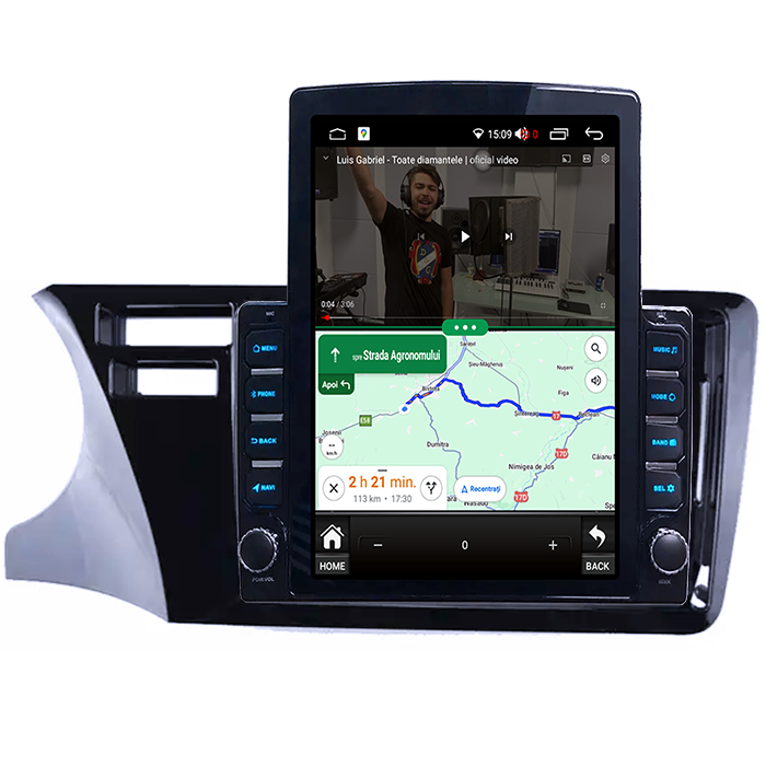 Navigati dedicata Honda City 2014, Tesla Style, 4GB RAM 64GB ROM, Quadcore, Android 13, Display QLED 10.25", DSP, Carplay&Android [4]