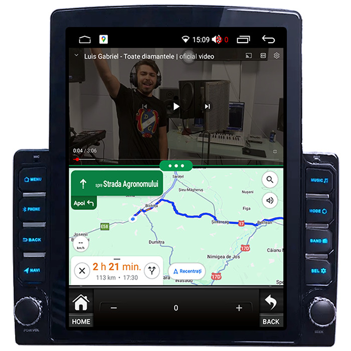 Navigati dedicata Honda CR-V 2022+, Tesla Style, 4GB RAM 64GB ROM, Quadcore, Android 13, Display QLED 10.25", DSP, Carplay&Android [4]