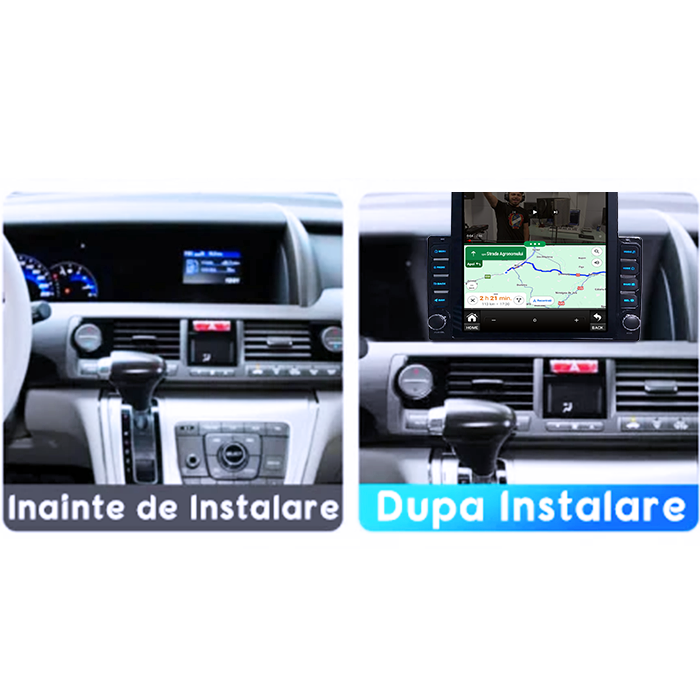 Navigati dedicata Honda Elysion, Tesla Style, 8GB RAM 128GB ROM, Octacore, Android 13, Display QLED 10.25", DSP, Carplay&Android Auto, SIM 4G, Ventilator Activ [5]