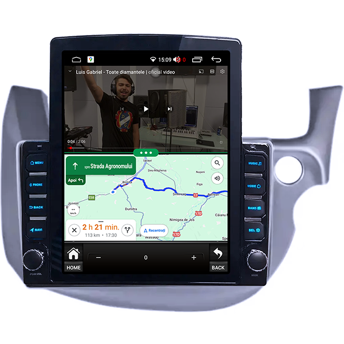 Navigati dedicata Honda Fit 2008-2013, Tesla Style, 4GB RAM 64GB ROM, Quadcore, Android 13, Display QLED 10.25", DSP, Carplay&Android [4]