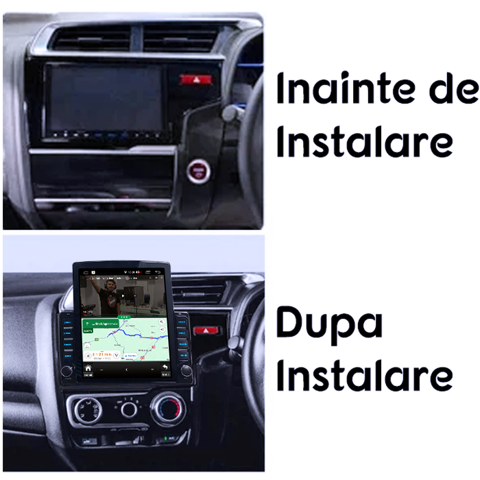 Navigati dedicata Honda Fit 2014, Tesla Style, 4GB RAM 64GB ROM, Quadcore, Android 13, Display QLED 10.25", DSP, Carplay&Android [5]
