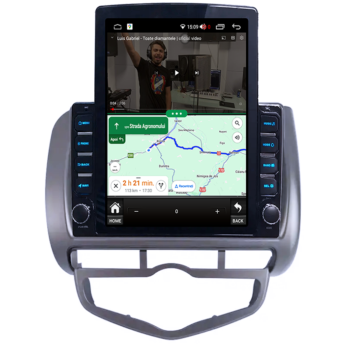 Navigati dedicata Honda Jazz City 2002-2007, Tesla Style, 8GB RAM 128GB ROM, Octacore, Android 13, Display QLED 10.25", DSP, Carplay&Android Auto, SIM 4G, Ventilator Activ [4]