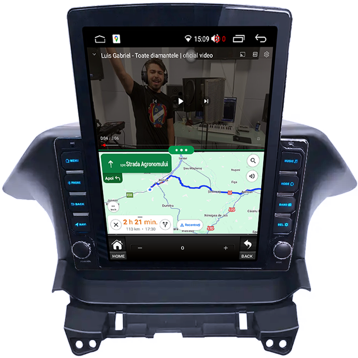 Navigati dedicata Honda ODYSSEY 2009-2014, Tesla Style, 4GB RAM 64GB ROM, Quadcore, Android 13, Display QLED 10.25", DSP, Carplay&Android [4]