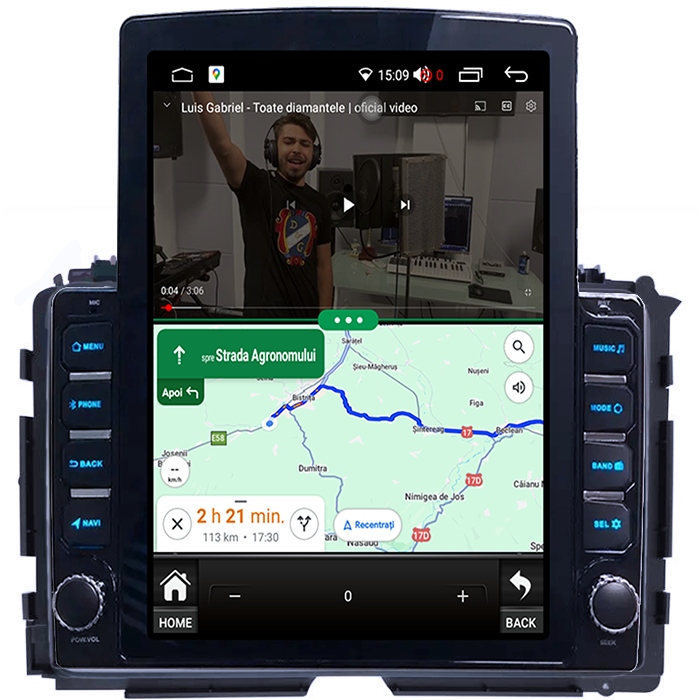 Navigati dedicata Honda Vezel, Tesla Style, 4GB RAM 64GB ROM, Quadcore, Android 13, Display QLED 10.25", DSP, Carplay&Android [4]