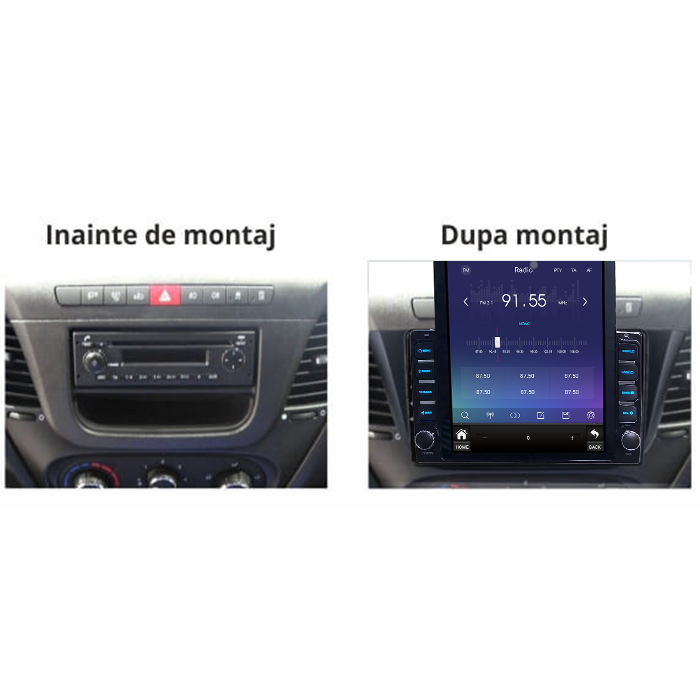 Navigati dedicata Iveco Daily 2007-2014, Tesla Style, 8GB RAM 128GB ROM, Octacore, Android 13, Display QLED 10.25", DSP, Carplay&Android Auto, SIM 4G, Ventilator Activ [5]