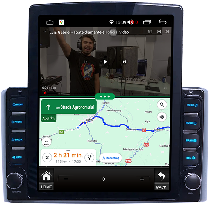 Navigati dedicata Iveco Daily 2018, Tesla Style, 8GB RAM 128GB ROM, Octacore, Android 13, Display QLED 10.25", DSP, Carplay&Android Auto, SIM 4G, Ventilator Activ [2]