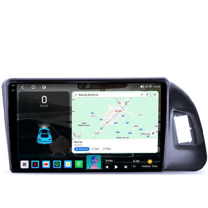Navigati dedicata Q5 2010-2018, Chorus Ecran Rosu, 4GB RAM 64GB ROM, Procesor Qualcomm Octacore, Android 14, Rezolutie 2K, Display QLED 9", DSP, Carplay&Android Auto, SIM 4G [2]