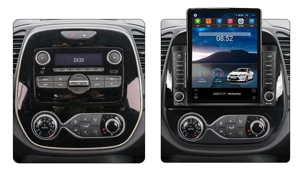 Navigati dedicata Renault Captur 2013+, Tesla Style, 8GB RAM 128GB ROM, Octacore, Android 13, Display QLED 10.25", DSP, Carplay&Android Auto, SIM 4G, Ventilator Activ [2]