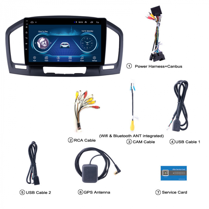 (Resigilata) Navigatie dedicata Opel insignia 2008-2014 compatibil cu modelele fara (Resigilata) Navigatie de fabrica, Android 10, 2 GB RAM 32 ROM, CANBUS extern si camera marsarier [2]