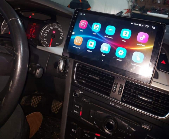 Navigatie dedicata Audi A4 /A5 compatibil cu Chorus (display rosu) 2008-2016 10inch display Qled,Carplay si Android auto 8 CORE 4GB RAM 32 ROM, Android 13 SIM 4G necesita auxliar acti [4]