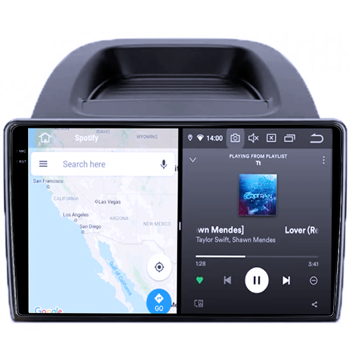 Navigatie compatibila cu Ecosport 2018-2023, 12GB RAM 256GB ROM, Android 13, Rezolutie 2K, Display QLED, 9", DSP, Carplay, Android Auto, Internet, Youtube, Waze, Wi Fi, USB [3]