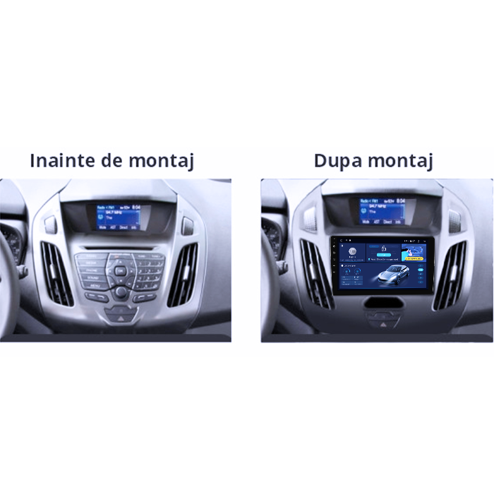Navigatie dedica Ford Transit Connect 2015, 8GB RAM 128GB ROM, Octacore, Platforma TS18, Android 13, Display QLED 9”, Suporta camera 360º, DSP, Carplay&Android Auto, SIM 4G, Ventilator Activ [3]