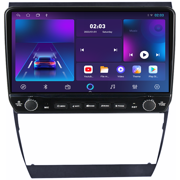 Navigatie dedicata A6 S6 1999-2004 Tesla cu butoane rotative model 2024, 4GB RAM 64GB ROM, Procesor Quadcore, Android 14, Display QLED 10", DSP, Carplay&Android Auto [5]