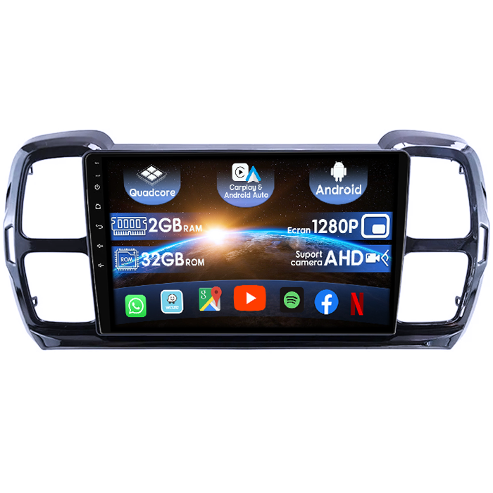 (Resigilata) Navigatie dedicata Citroen C5 Aircross 2018+, 2GB RAM 32GB ROM, Quad Core, Display 9" IPS Full HD, Carplay&Android Auto, Android 14, Suport camere AHD [1]
