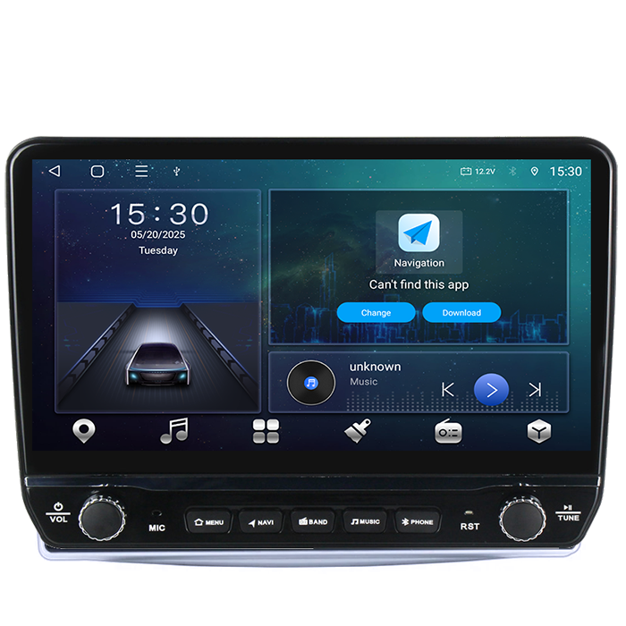 Navigatie dedicata Mito 2008-2018 Tesla cu butoane rotative model 2024, 4GB RAM 64GB ROM, Procesor Quadcore, Android 14, Display QLED 10", DSP, Carplay&Android Auto [2]