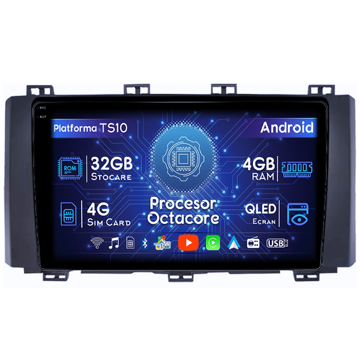 Navigatie dedicata Ateca 2016-2022, 4GB RAM 32GB ROM, Octacore, Android 14, Display QLED 1K 9", DSP, Carplay&Android Auto, SIM 4G, Bluetooth, Ventilator Activ [1]