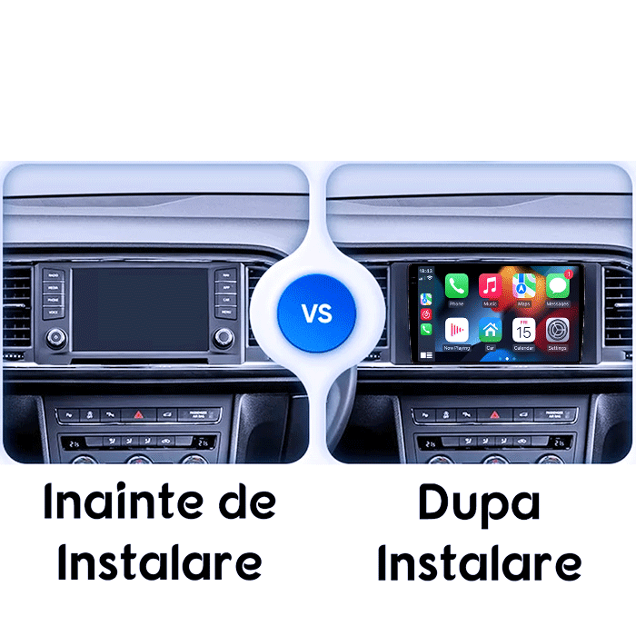 Navigatie dedicata Ateca 2016-2022, 12GB RAM 256GB ROM, Android 13, Rezolutie 2K, Display QLED 9", DSP, Carplay&Android Auto, SIM 4G, Ventilator Activ, Suport Camere 360 [5]