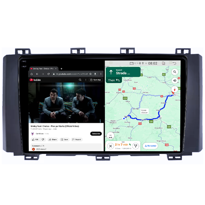 Navigatie dedicata Ateca 2016-2022, 4GB RAM 64GB ROM, Quad Core, Display 9" QLED 1K, Carplay&Android Auto, Android 14, Suport Camere AHD [5]