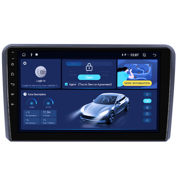 Navigatie dedicata Audi A3 2003 - 2013, 8GB RAM 128GB ROM, Octacore, Platforma TS18, Android 13, Display QLED 9”, Suporta camera 360º, DSP, Carplay&Android Auto, SIM 4G, Ventilator Activ [2]