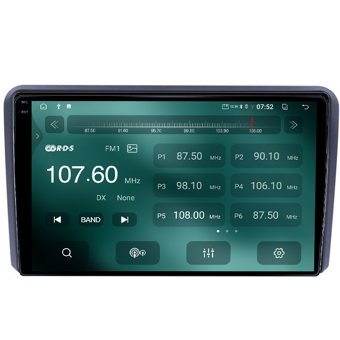 Navigatie dedicata Audi A3 2003-2013, Android 14, Wireless Carplay si Android auto 4GB RAM 64GB ROM, Quadcore, Display QLED 1K, 9inch, Microfon Extern, Camera AHD [3]