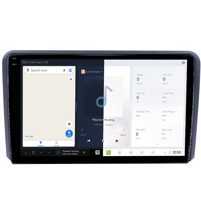 Navigatie Dedicata Audi A4, B6, B7, Seat Exeo 2001-2008 DUDU3, 4GB RAM 64GB ROM, Octacore, Platforma 8581, Android, Display QLED 9", DSP, Carplay&AndroidAuto [5]