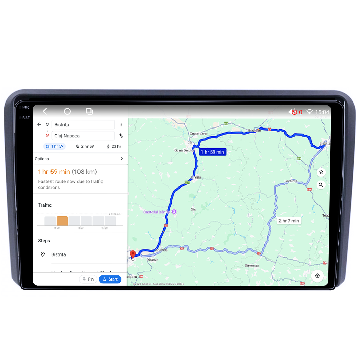 Navigatie dedicata Audi A3, 4GB RAM 64GB ROM, Octacore, Android 14, Display QLED 1K 9", Carplay&Android Auto, SIM 4G, Ventilator Activ [5]