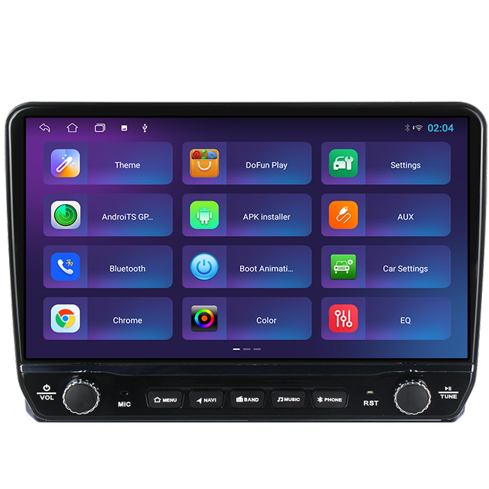 Navigatie dedicata Audi A3 Tesla cu butoane rotative model 2024, 4GB RAM 64GB ROM, Procesor Quadcore, Android 14, Display QLED 10", DSP, Carplay&Android Auto [4]