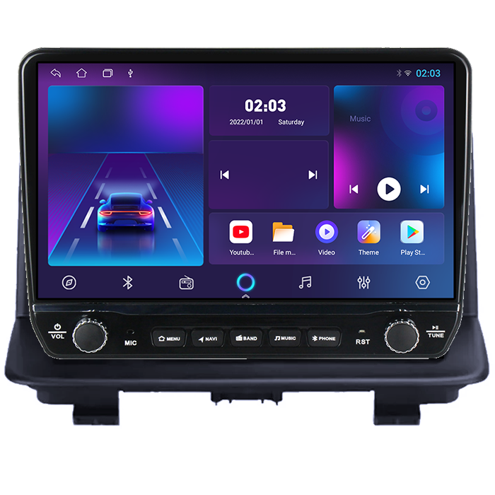 Navigatie dedicata Audi Q3 2010-2018, Tesla cu butoane rotative model 2024, 4GB RAM 64GB ROM, Procesor Quadcore, Android 14, Display QLED 10", DSP, Carplay&Android Auto [5]