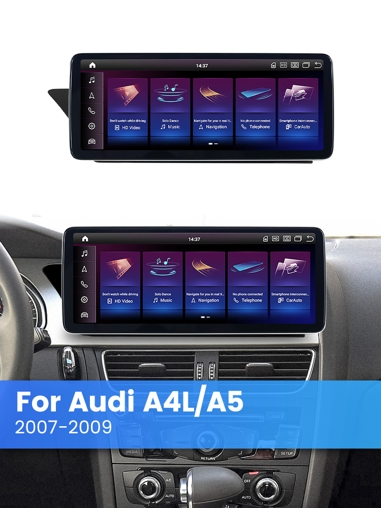 Navigatie dedicata Audi A4,A5, B8 2008-2016 MMI2,  8GB RAM 256GB ROM, Procesor Qualcomm Octacore, Android 14, Rezolutie 2K, Display QLED 10.25", DSP, Carplay&Android Auto, SIM 4G [3]